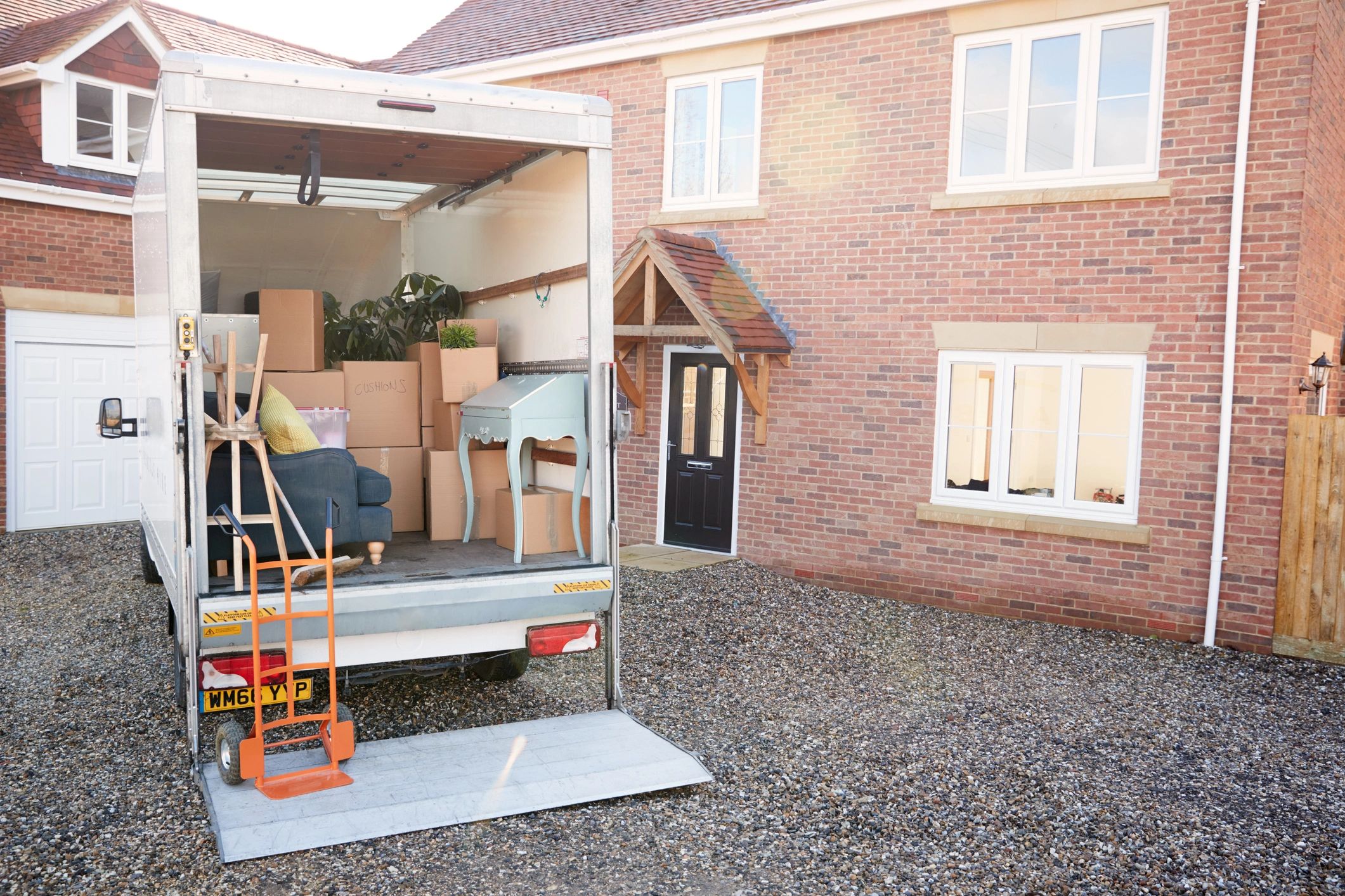 Northeast Removal Services van loaded for a house move